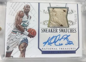 ๐ฅ2015 Karl Malone National Treasure Sneaker Swatches And Autograph - Picture 1 of 4