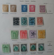 Guatemala, urige alte Sammlung ab Nr. 1/4 auf Blätter