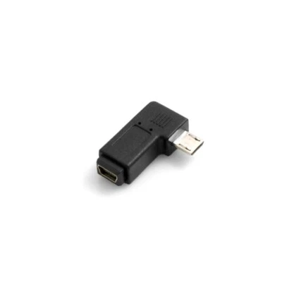 Mini USB Eingang auf Micro USB Stecker 90° links gewinkelt Winkelstecker Adapter - Bild 1 von 2