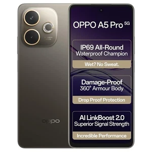 OPPO A5 Pro 5G Factory Unlocked Dual SIM 8GB RAM-256GB ROM-GLOBAL VERSION-Brown - Picture 1 of 10