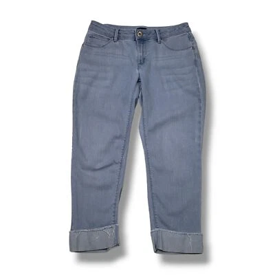 J Jill Authentic Fit Cropped Jeans Womens 2 Petite Low Rise Roll Hem Low Rise - Image 1 of 4