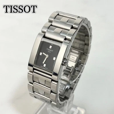 TISSOT L840 P SQUARE Analog Quartz Watch Silver Dial Men's Wristwatch - Image 1 of 4