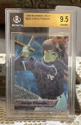 1994 Bowman's Best #B29 Хорхе Посада PSA 9 как новая карточка дебютанта RC - Изображение 1 из 3