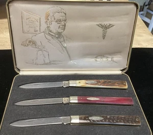 Vintage Case XX Doctors Knife Collectors Set of 3 #416 - Picture 1 of 7