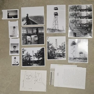 1964 WV Torre dei Pompieri Foto Monongahela NF + Documenti Gaudineer Abete Rosso Olson - Foto 1 di 24