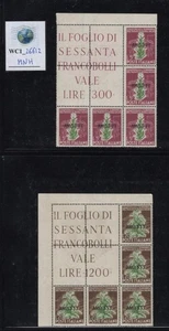 WC1_26612. TRIESTE FTT. Bloques angulares TOBACCO de 1950 raros. SAS AB11-AB13. MNH - Imagen 1 de 1