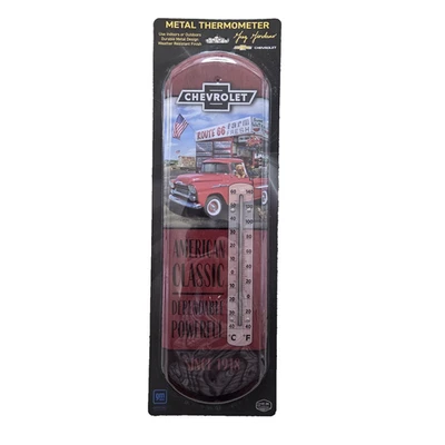 Chevrolet Metal Thermometer Indoor Or Outdoor Durable Weather Resistant Finish - Image 1 of 4
