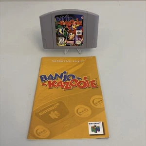 Banjo-Kazooie (Nintendo 64, 1998) N64 - Cart w/ Manual - Authentic - Tested - Picture 1 of 9