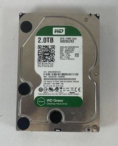 Western Digital WD Green WD20EZRX-00D8PB0 2TB 3.5" Desktop Hard Drive SATA HDD 1 - Afbeelding 1 van 3