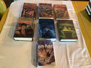 Lot 6 HARRY POTTER Hardcover Books 1st American Edition Dust Jackets 1,2,3,4,5,6 - Picture 1 of 18