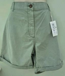 Marks and Spencer M&S Olive Green Shorts - Size 22 - BNWT - Picture 1 of 3