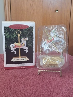 Hallmark Keepsake Ornament 1995 Tobin Fraley Carousel Horse Christmas Series #4 - Image 1 of 4