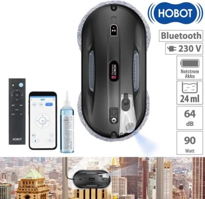 NEU Fensterputz Roboter Wischroboter Sprühfunktion App für Reinigung Glas Kachel - Bild 1 von 4