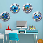  4 Pcs Sea Life Wall Sticker Room Decor Decorative World Ocean