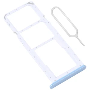 Pour OPPO A17 Tiroir Double Carte SIM MicroSD Support Dual Sim Tray Slot - BLEU - Photo 1 sur 4