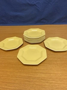 9 Independence Ironstone Daffodil Yellow 6 1/2” Bread Plates - Picture 1 of 6