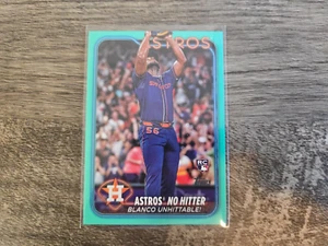 Ronel Blanco 2024 Topps Update Astros No-Hitter #US184 RC Fanatics Aqua SP - Picture 1 of 1