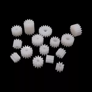 0.5 Module White Plastic Spindle Gears for Model Robot Motor Gearbox Toy DIY - Picture 1 of 2