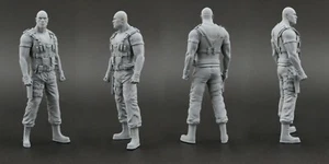 Luke Hobbs (Dwayne Johnson) Fast & Furious Figura per 1:18 GT-Spirit Nissan - Foto 1 di 5