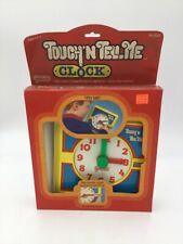 Vintage Galoob Touch 'N Tell Me Clock - 1988 Galoob Educational Clock Toy