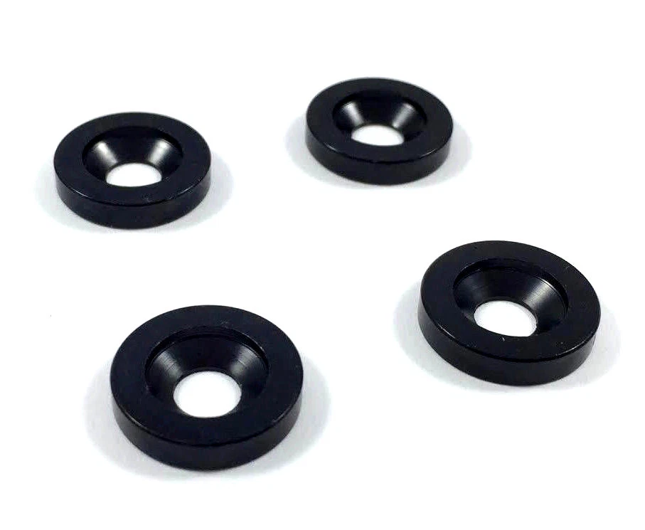 (4) Buchas pretas de parafuso de montagem no pescoço para guitarra/baixo AP-5260-003 - Imagem 1 de 1