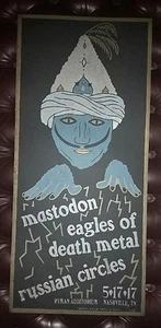 MASTODON & EAGLES OF DEATH METAL Ryman HATCH SHOW PRINT Nashville Poster EODM - Picture 1 of 3