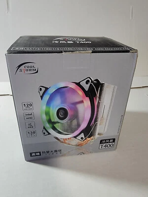 160W CPU Cooler Heatsink 120mm 3/4 Pin PWM Fan RGB FM2 AM2 AM3 LGA Series Read - Image 1 of 4