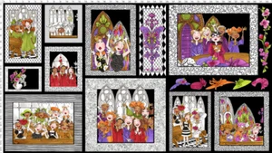Loralie Church Ladies Fabric 24" X44" Panel Religious Cotton Loralie Designs - Picture 1 of 1