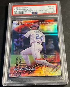 1999 KEN GRIFFEY JR. FINEST PROMINENT FIGURES REFRACTOR W/C #PF14 PSA 9 POP 9 - Picture 1 of 3