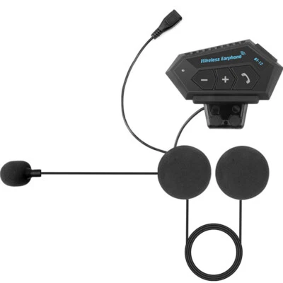 Wireless 5.0 Bluetooth Headset Motorcycle Helmet Hands-free Telephone Call Kit - Image 1 of 4