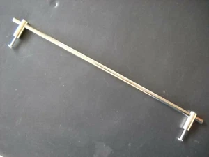 **NOS 10 x 360mm LONG ROUND PEDESTAL POLISHED STAINLESS STEEL CUPBOARD HANDLES** - Bild 1 von 4