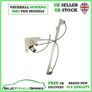 NEW VAUXHALL MOVANO MK2 VAN DRIVERS DOOR ELECTRIC WINDOW REGULATOR & MOTOR 11> - Picture 1 of 5