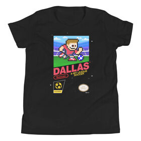 FC Dallas 8-bit Retro NES League Soccer Kit Jersey Kit Youth Kid Boys T-Shirt
