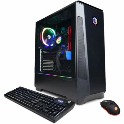 New CyberPowerPC Z590 Gaming Desktop i7-11700KF 3.6GHz 16GB 1TB SSD RTX 3080 - Image 1 of 4