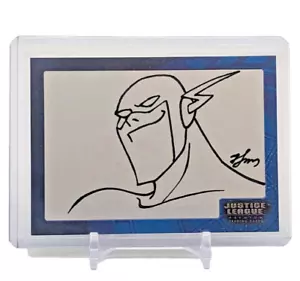 Justice League SK1 DIE BLITZSKIZZENKARTE #221/451 SIGNIERT Sung-Man Huh Tintenwerke - Bild 1 von 2