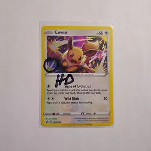 HD SWIRL 🌀 Eevee SWSH118 Cosmos Holo Raro Espada y Escudo Tarjeta Pokémon - Casi Nuevo - Imagen 1 de 2