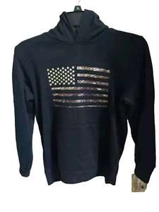 Sudadera con Capucha Negra Roble Mossy Niños Camuflada Bandera Talla 14/16 - Imagen 1 de 6