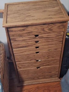 Touchwood Handmade Oak Huge Sewing Box Craft Box - Picture 1 of 4