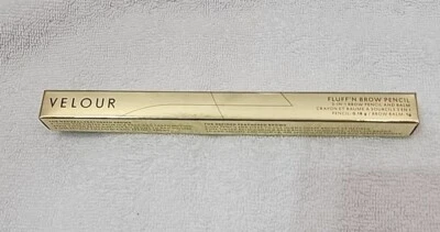 NEW Velour Beauty Fluff and Brow 3 in 1 Brow Pencil & Balm Crayon Neutral Brown - Image 1 of 4