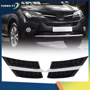 Conjunto de parrilla delantera izquierda y derecha 531060R010 negro para Toyota RAV4 2013-2015 - Imagen 1 de 12