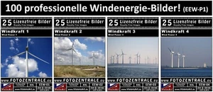 100 Lizenzfreie Profi-Bilder/Fotos Erneuerbare Energien Windkraft (Royalty Free) - Bild 1 von 5