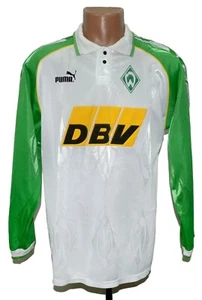 WERDER BREMEN 1995/1996 HOME FOOTBALL SHIRT JERSEY PUMA SIZE M ADULT LONG - Picture 1 of 10