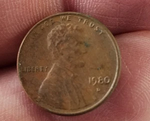 1980-D Lincoln Memorial Cent/Penny USA 3,1 Gramm alte Münze (#1) - Bild 1 von 2