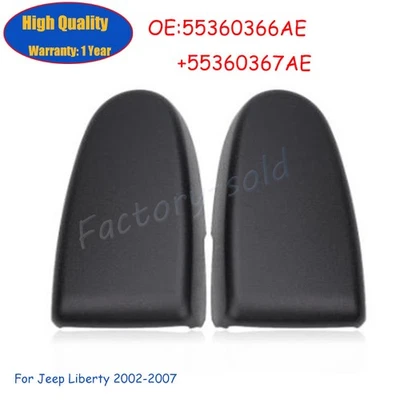 Par de cubiertas de bisagra de vidrio para ventana maletero puerta trasera para Jeep Liberty 2002-2007 Foto 1 de 4