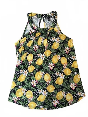 Camiseta sin mangas para mujer Cable & Gauge con estampado de limón - pequeña Foto 1 de 4