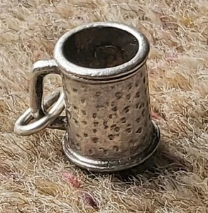 Vintage Sterling Silver Beer Tankard Charm Or Pendant - Picture 1 of 3
