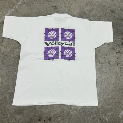 Vintage Volleyball Shirt Mens X-Large XL NCAA College Sports Art Tee 90s Rare - Image 1 of 4