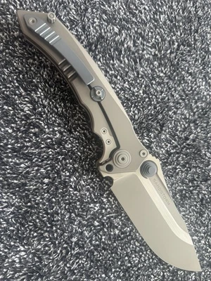 Rare Maxace Sandstorm Titanium Integral Midnight Cat M390 - Image 1 of 4
