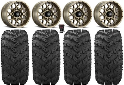 ITP Hurricane 14" Wheels Bronze 27" Reptile Tires Kawasaki Teryx Mule Foto 1 de 4