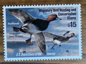 U.S. 2005 Federal Duck Stamp RW71 Redheads $15 Mint Never Hinged - Picture 1 of 2